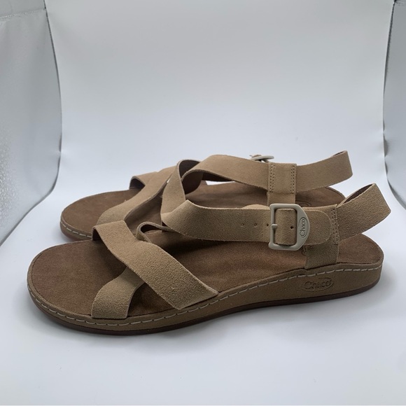 NWOB Chaco Women's Wayfarer Sandal, Style JCH108828, Color Suede Buff, SZ10 1624 - Picture 5 of 10